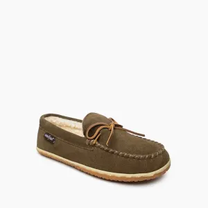 'Minnetonka' Men's Taft Slipper - Autumn Brown