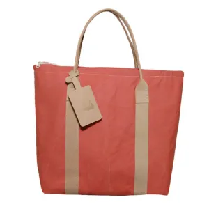 Nantucket Reds Collection® Tote with Ooze Leather Handles - Large