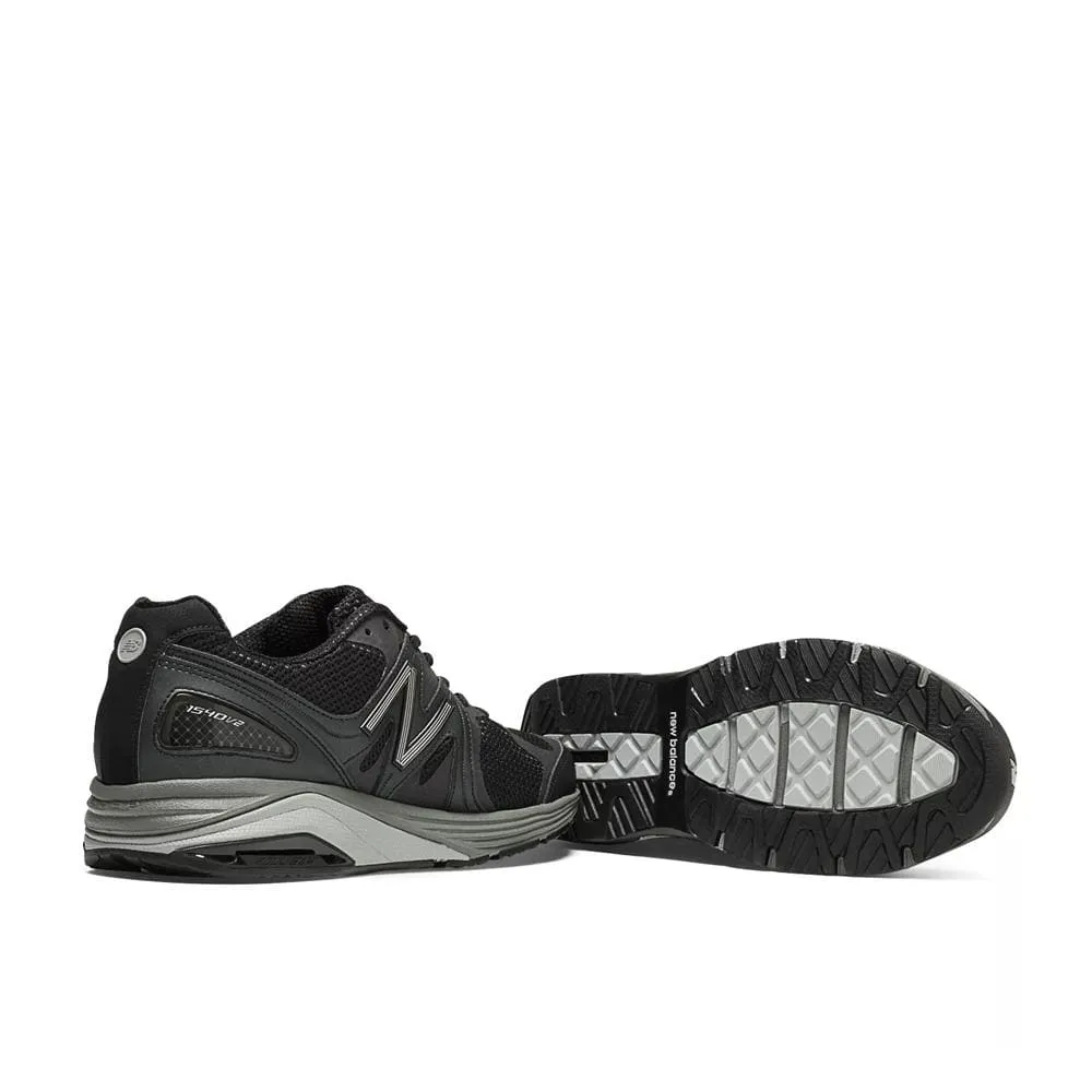 New Balance Men's 1540v3 Walking Shoes- Black/Silver