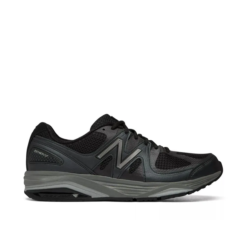 New Balance Men's 1540v3 Walking Shoes- Black/Silver