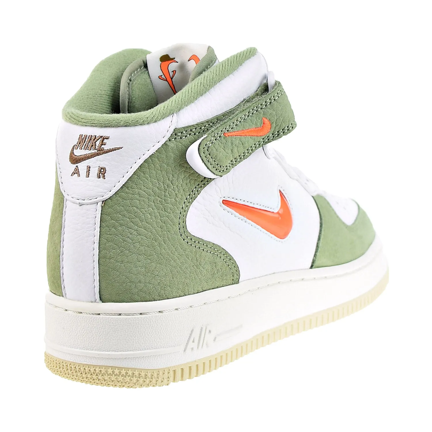 Nike Air Force 1 Mid '07 Men's Shoes Olive Green-Total Orange