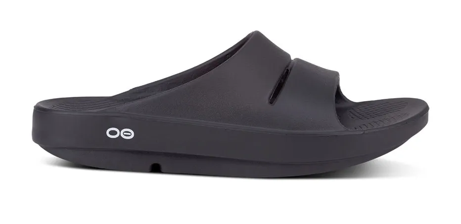 Oofos Unisex OOahh Slide Sandal Black