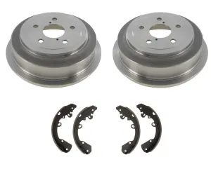 Premium Balanced Rear Brake Drums and Shoes for Dakota Raider 2007-2011