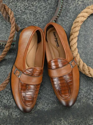 Raffle Tan Monk Loafers