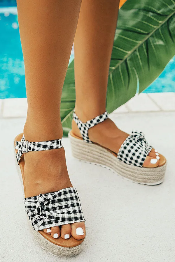 San Francisco Gingham Bow Espadrille