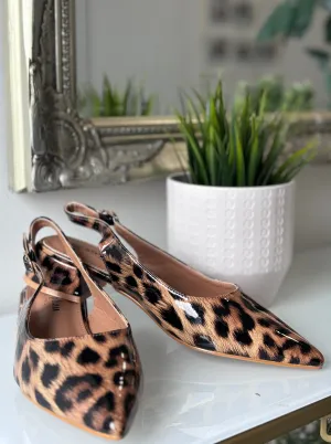 Sandra Slingback Ballerinas (Leopard)