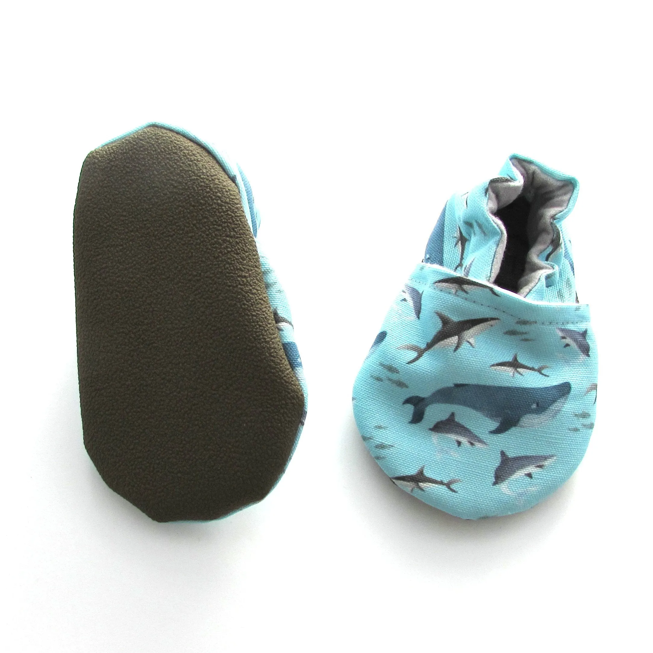 Sharks Eco-Canvas Baby Shoes