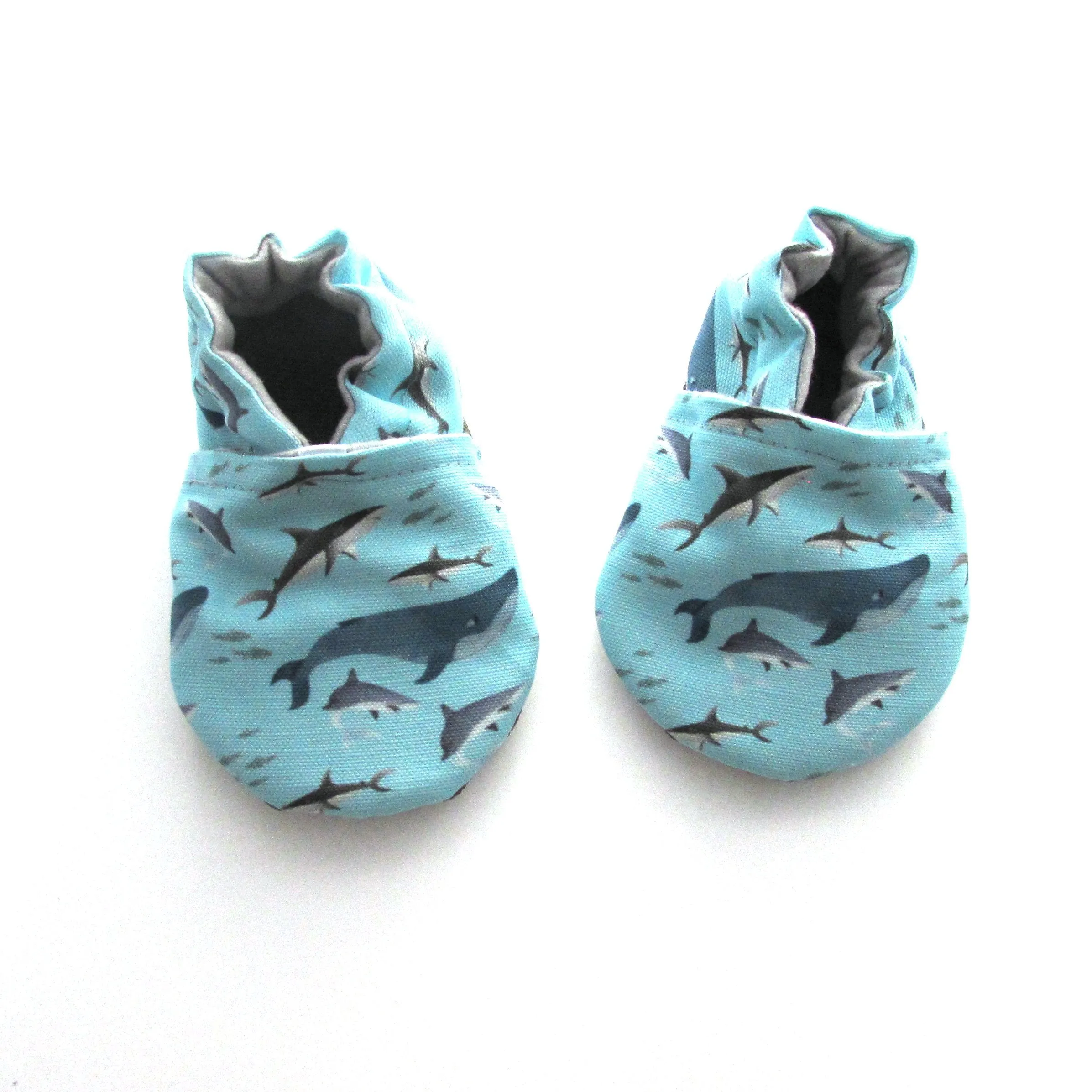 Sharks Eco-Canvas Baby Shoes