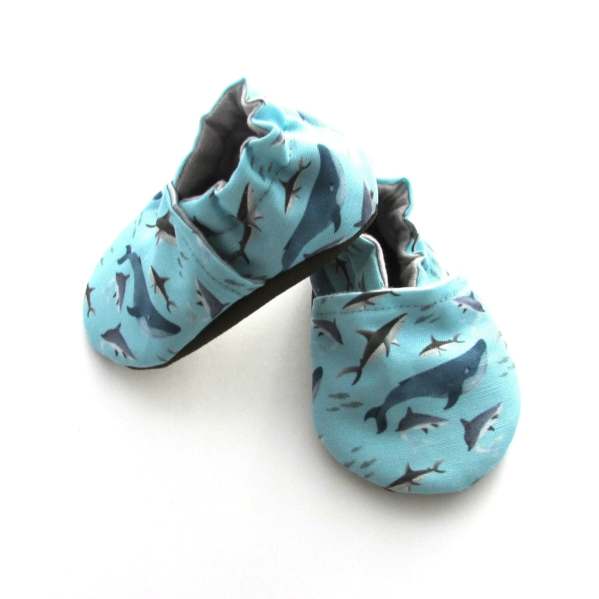 Sharks Eco-Canvas Baby Shoes