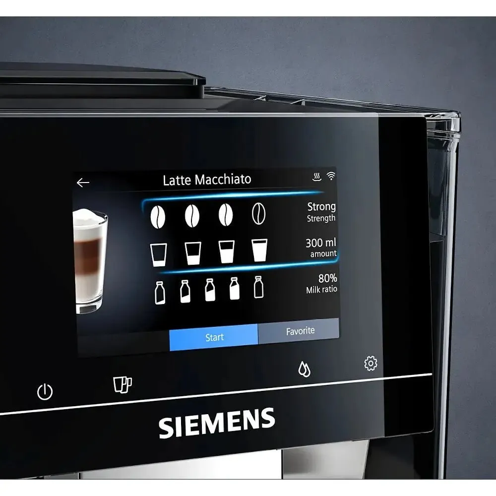 Siemens TP705GB1 EQ700 Home Connect Bean to Cup Fully Automatic Freestanding Coffee Machine, Graphite