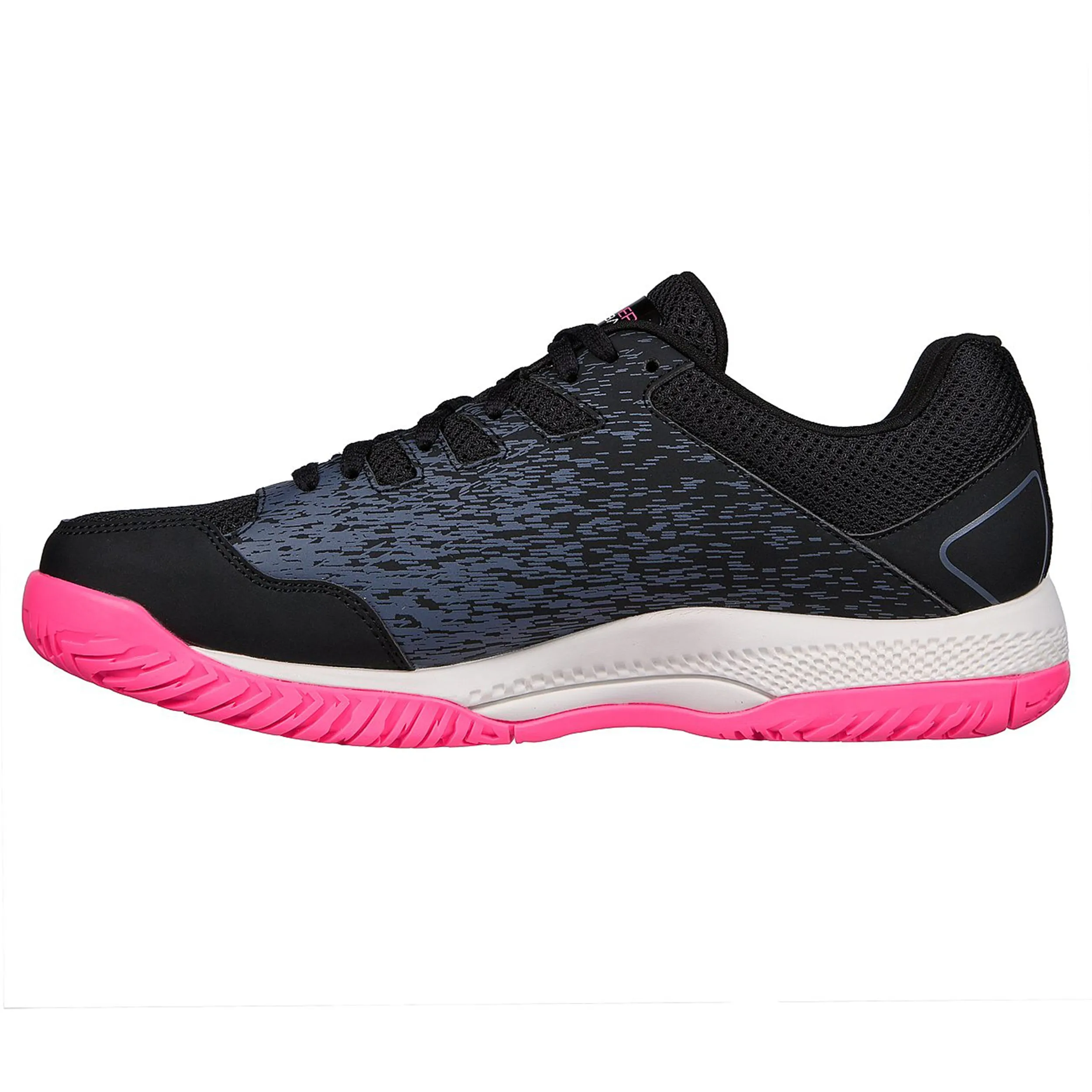 Skechers Viper Court- Pickleball Shoes (Black/ Pink)