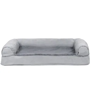 Sofa Dog Bed - Plush & Suede