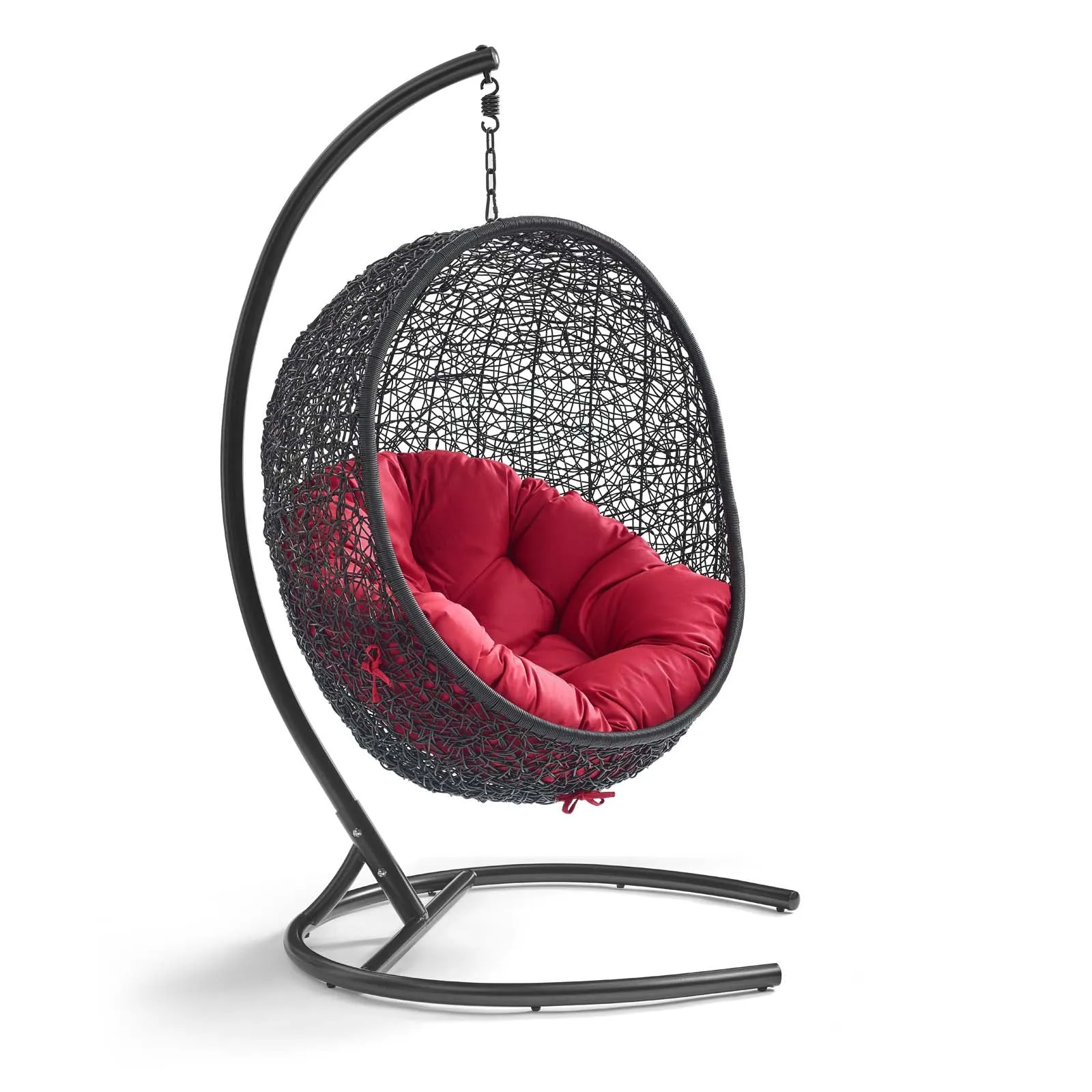 Swing Outdoor Patio Lounge Chair With Stand