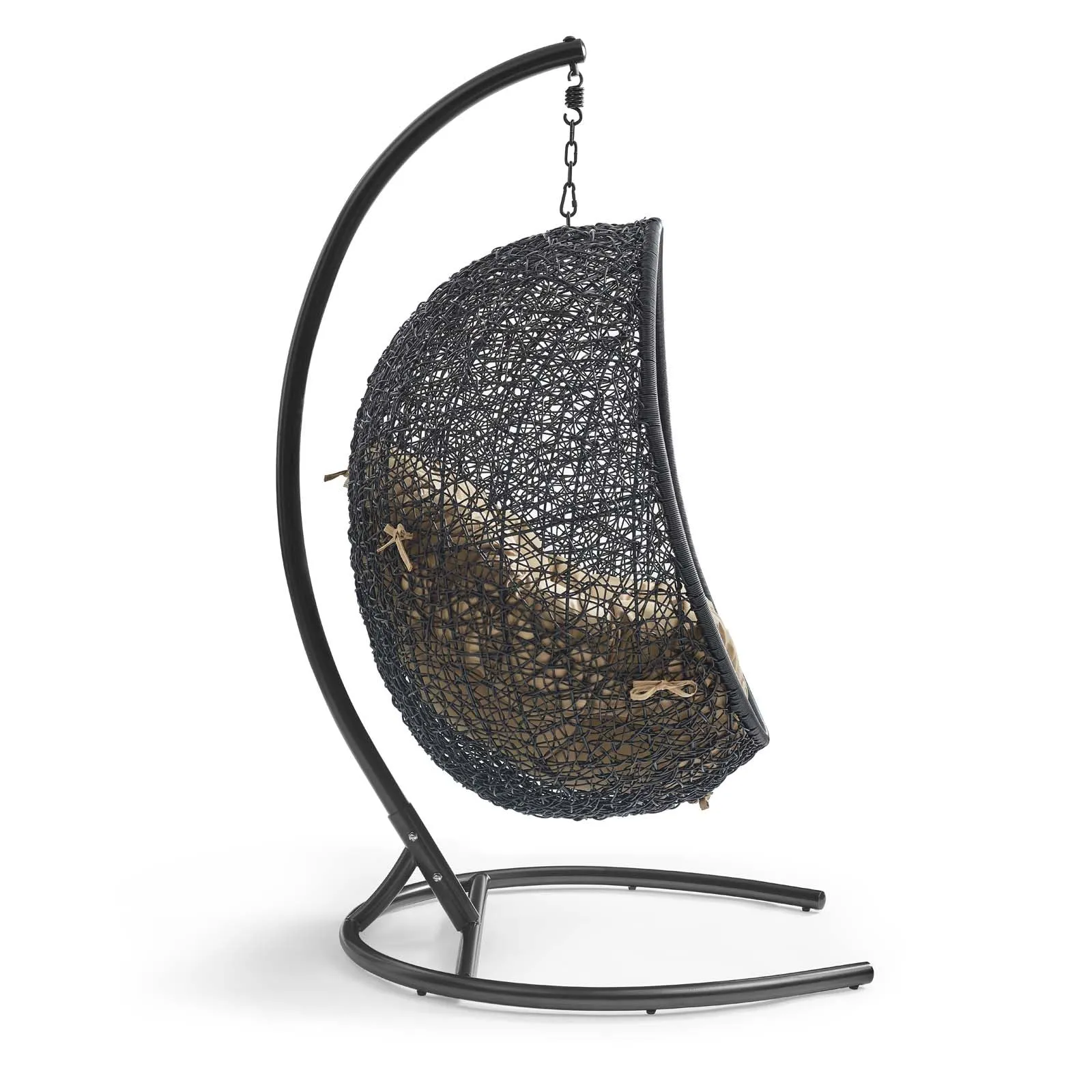 Swing Outdoor Patio Lounge Chair With Stand