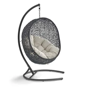 Swing Outdoor Patio Lounge Chair With Stand