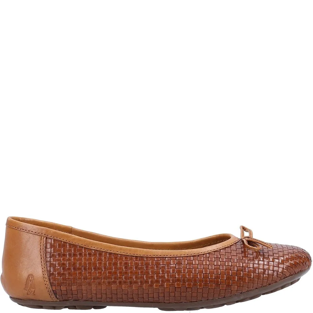 Tan Janelle Woven Ballerinas