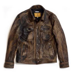 Terracotta Deserto Leather Jacket - Shangri-La Heritage