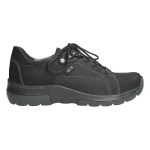 Wolky US Cajun Water Resistant Shoe Black Antique Nubuck (Women's)