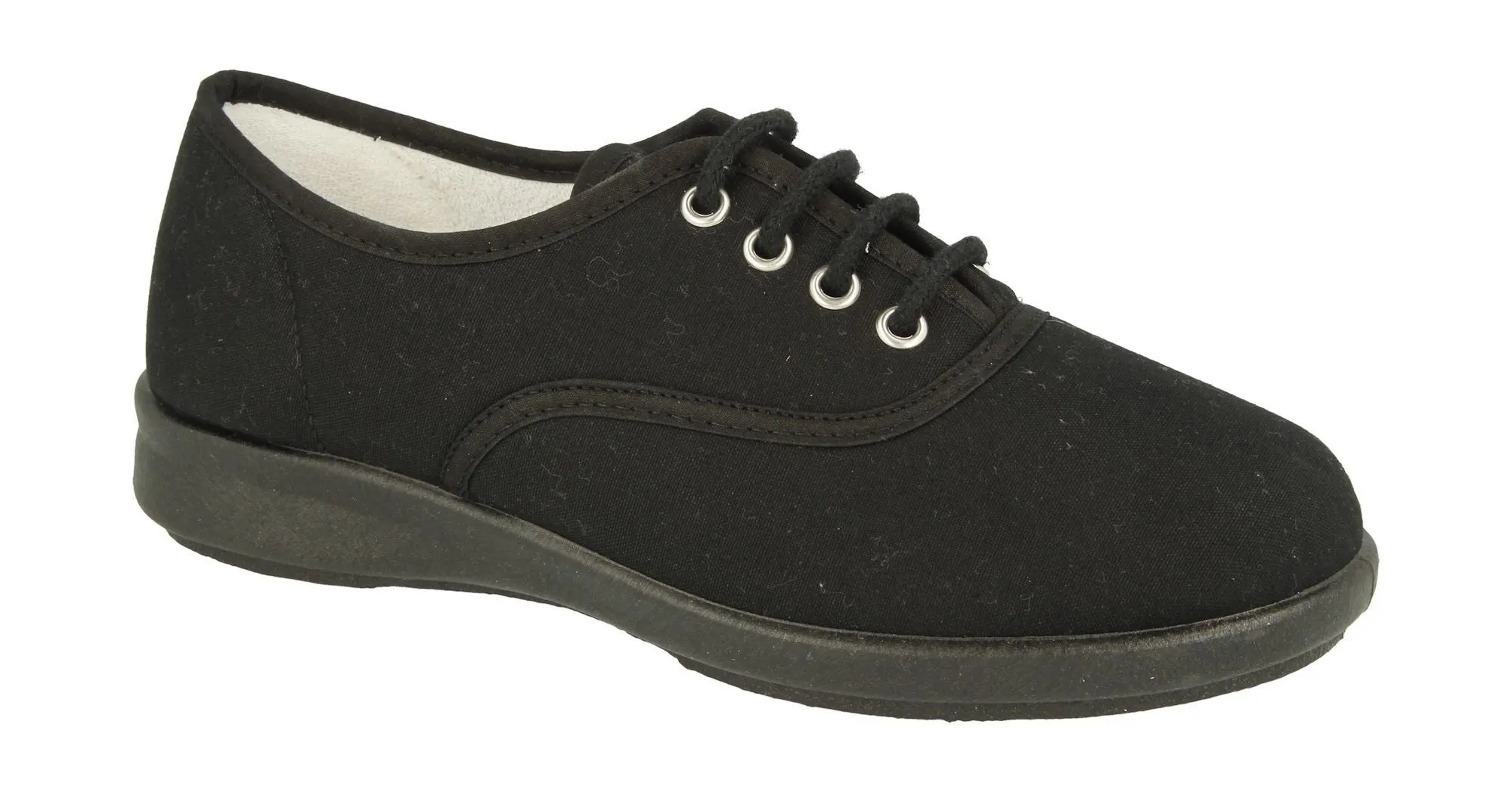 Womens Wide Fit DB Tara Canvas