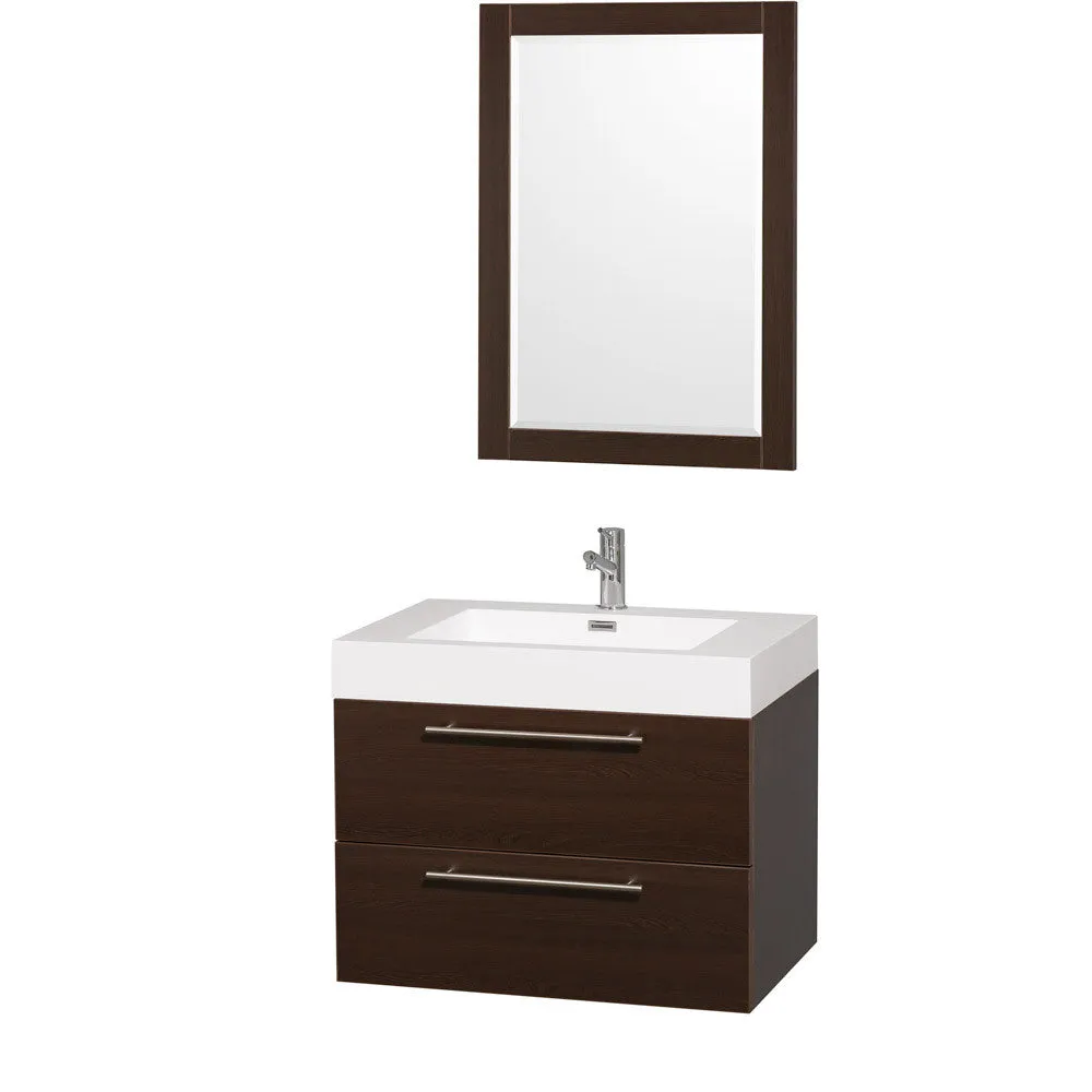 Wyndham Collection Amare 30 Bathroom Vanity Set With - Espresso