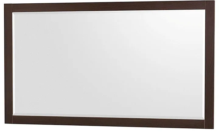 WYNDHAM COLLECTION Amare 60" Wall-Mounted Double Bathroom Vanity Set with Vessel Sinks - Espresso