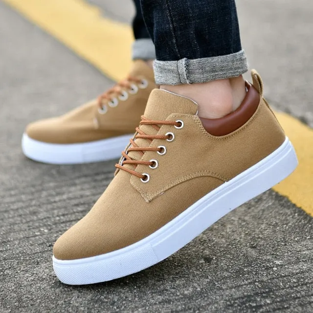 xiangtuibao   New Arrival Canvas Shoes Men Spring Summer Casual Canvas Shoes For Men Flats Men Shoes Driving Sneakers Men Shoes