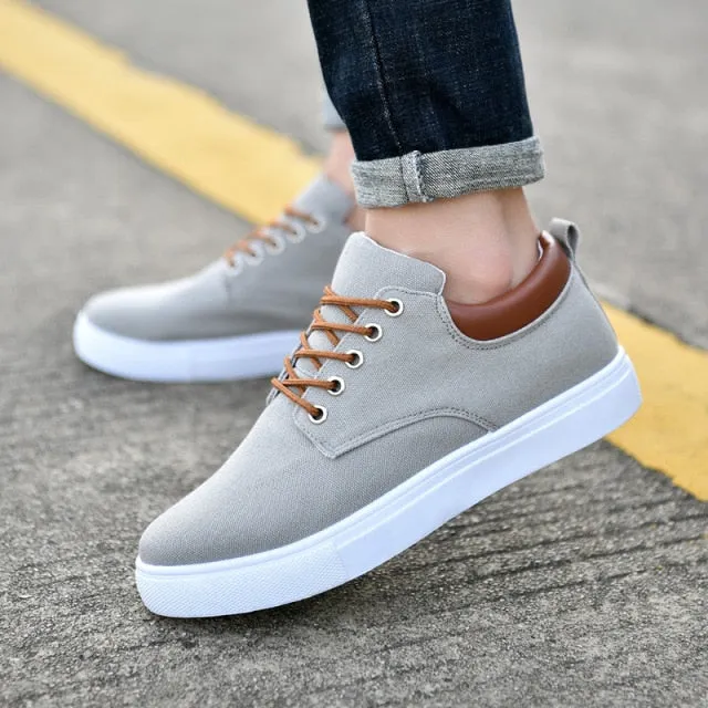 xiangtuibao   New Arrival Canvas Shoes Men Spring Summer Casual Canvas Shoes For Men Flats Men Shoes Driving Sneakers Men Shoes